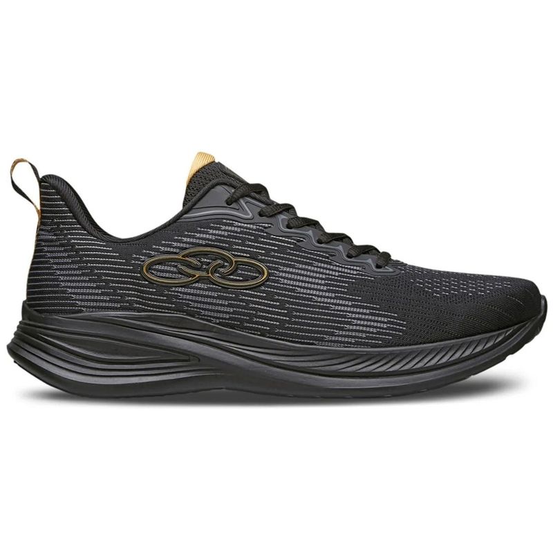 OLYMPIKUS - Zapatilla Mujer Marte Negro/Dorado