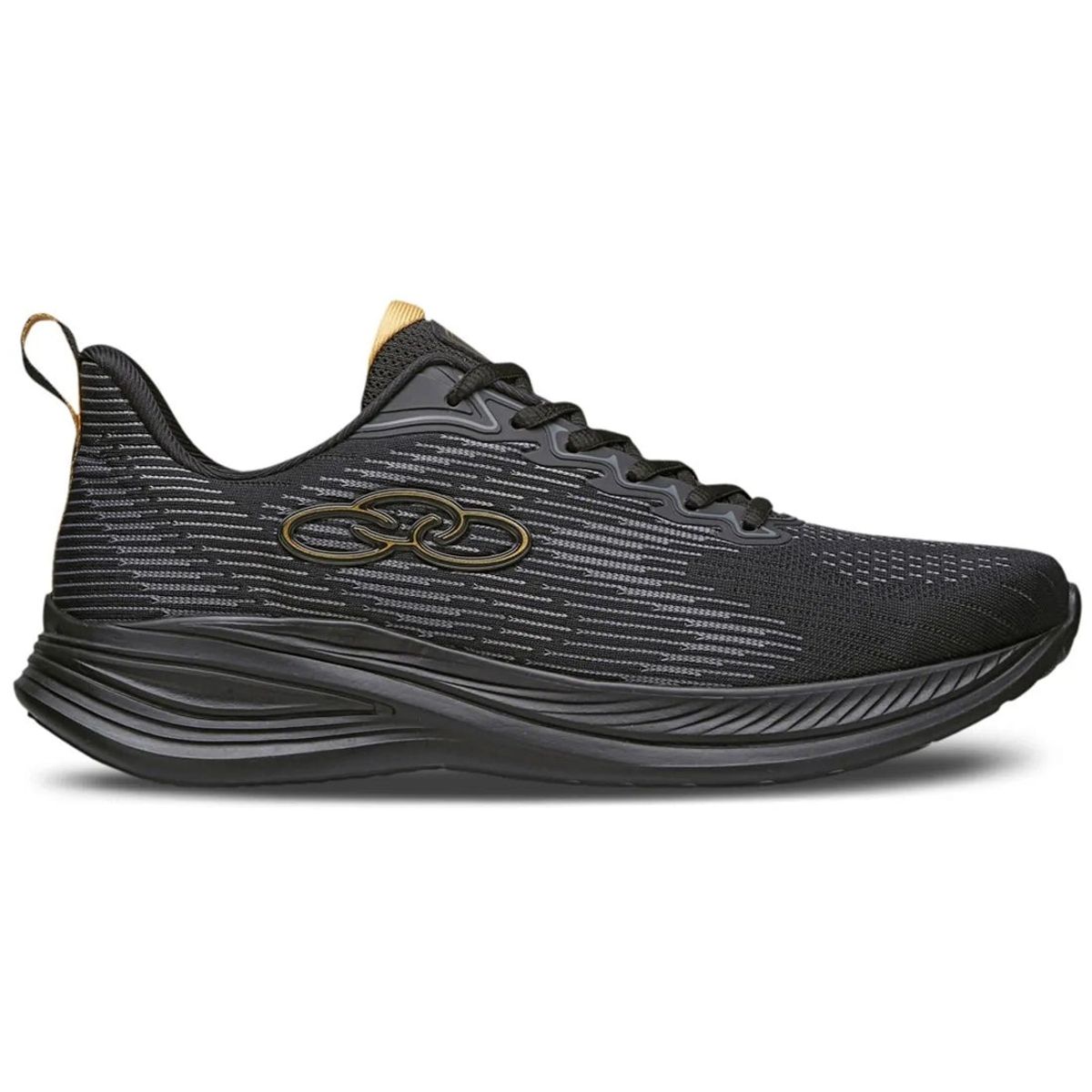 OLYMPIKUS - Zapatilla Mujer Marte Negro/Dorado