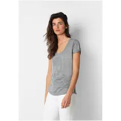 SCALPERS - Polera Calavera Grande Tachas Grey