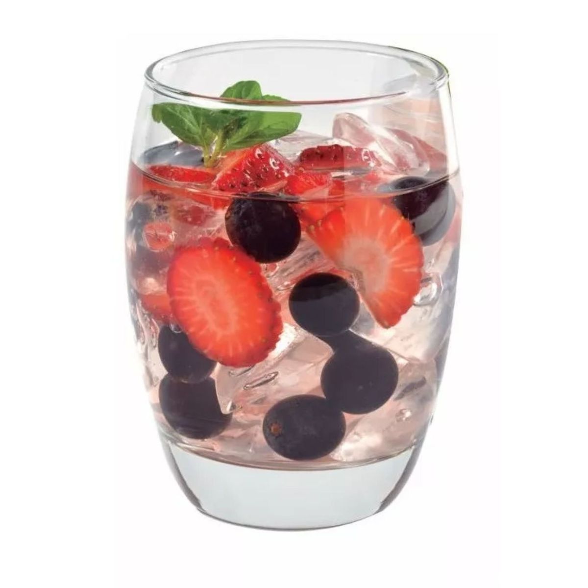 CRISTAR - Vaso Vidrio Cóctel Bebidas Dubai Rocks 357cc X6