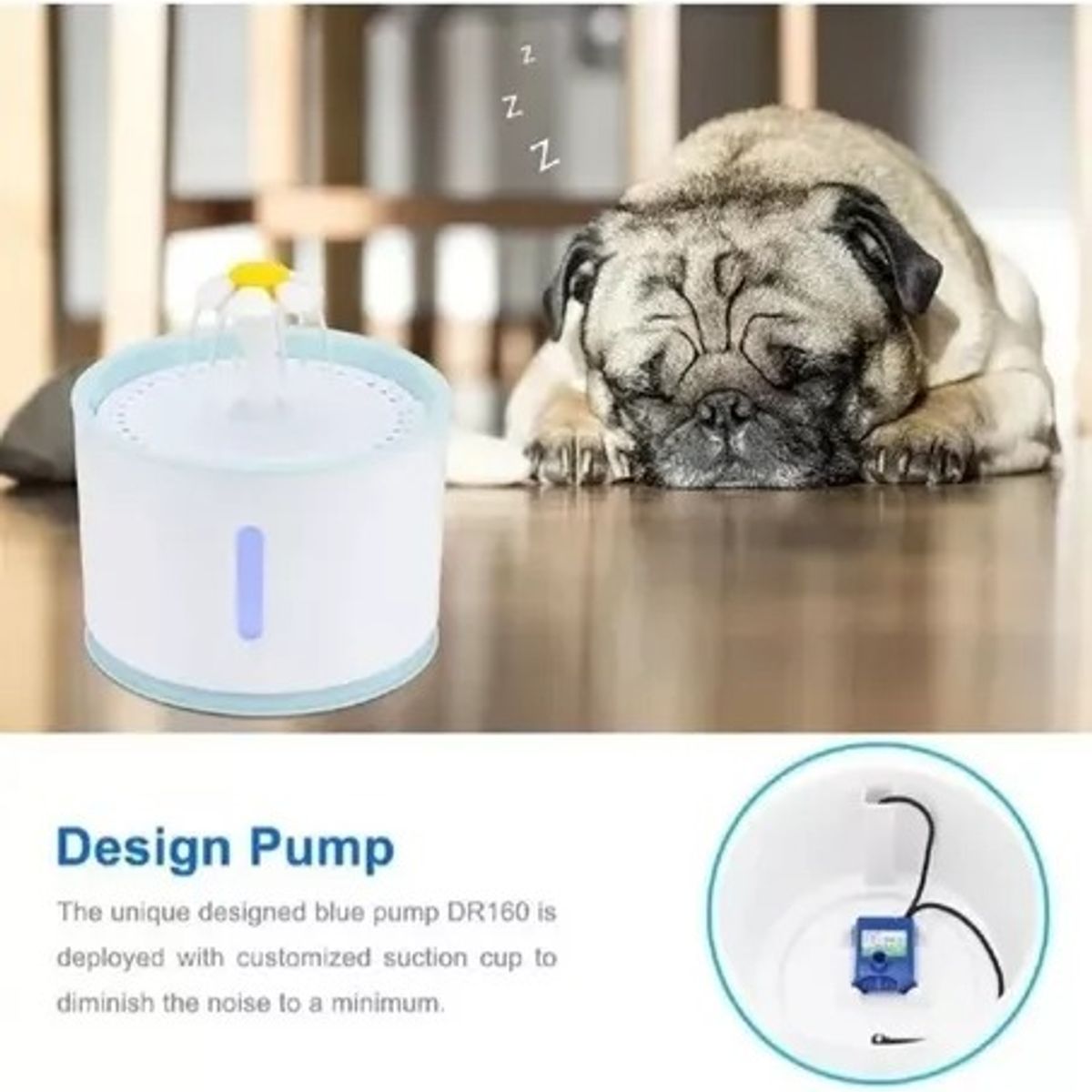 GENERICO - Bebedero Eléctrico De Agua 2,4lts Para Perros Y Gatos