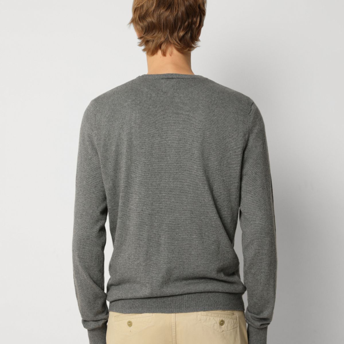 SCALPERS - Sweater Cuello Redondo Calavera Grey Melange