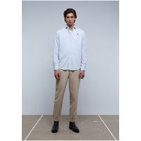 Camisa Vestir Calavera Contraste Navy Stripes