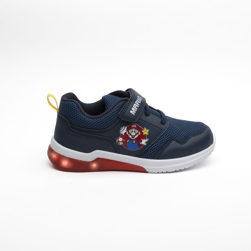 NINTENDO - Zapatilla Con Luces Niño B2124 Mario Bros Azul Nintendo