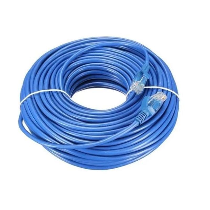 GENERICO - Cable De Red Para Internet 5e 20 Metros Azul Rj45 Categoria