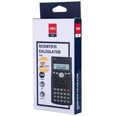 DELI - Calculadora científica 240 funciones pantalla LCD grande