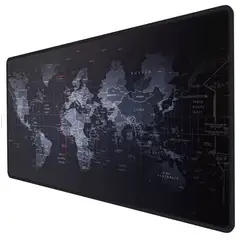 GENERICO - Mouse Pad Gamer Xxl Antideslizante Mapamundi 90x40cm 3mm