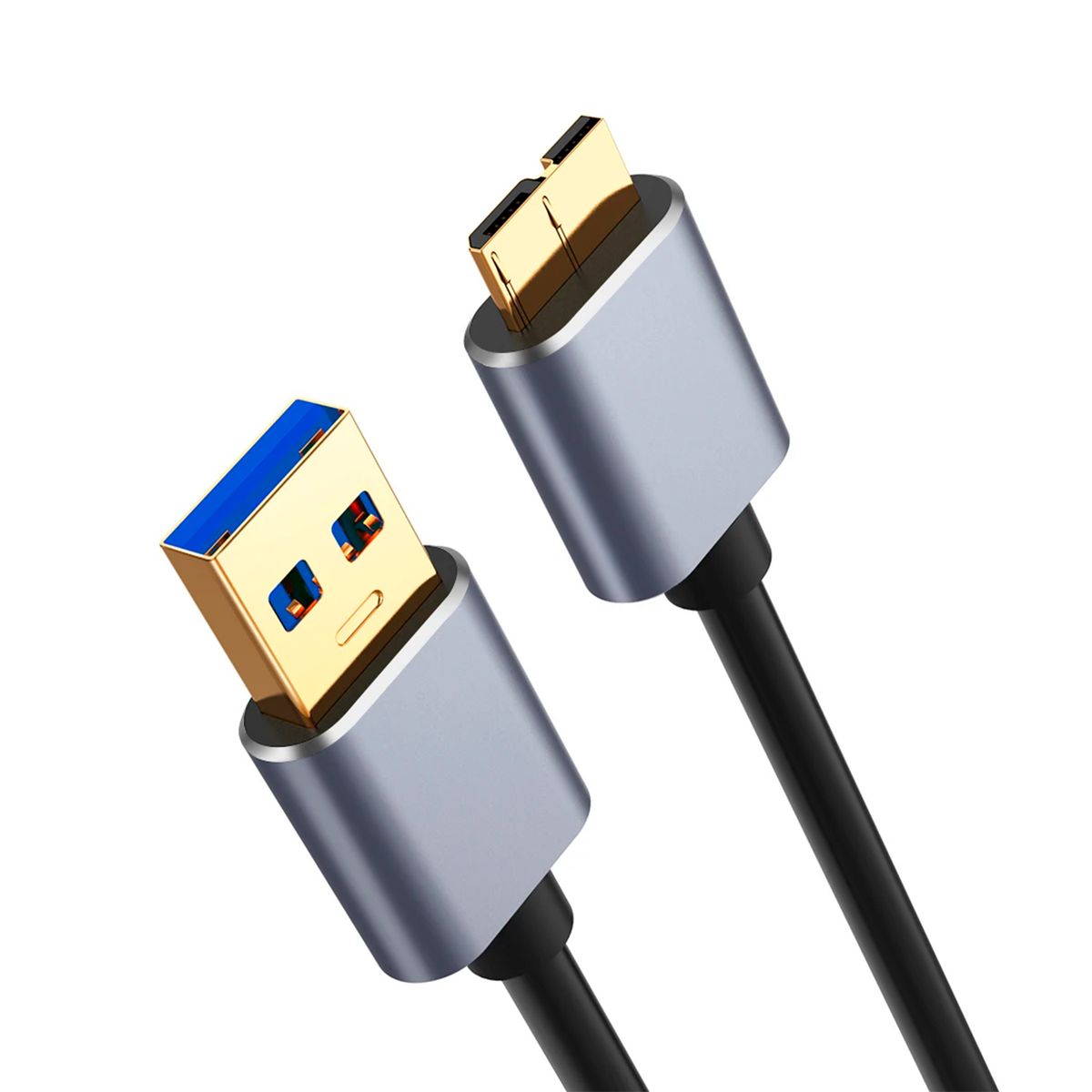 GENERICO - Cable USB A 3.0 a Micro B Para Disco HDD / SSD Externo 1m