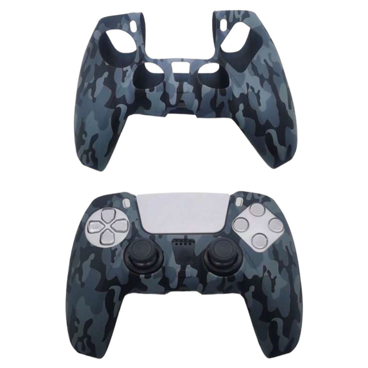 GENERICO - Funda Protectora Silicona Para Mando Ps5 Playstation 5 Camuflaje Azul
