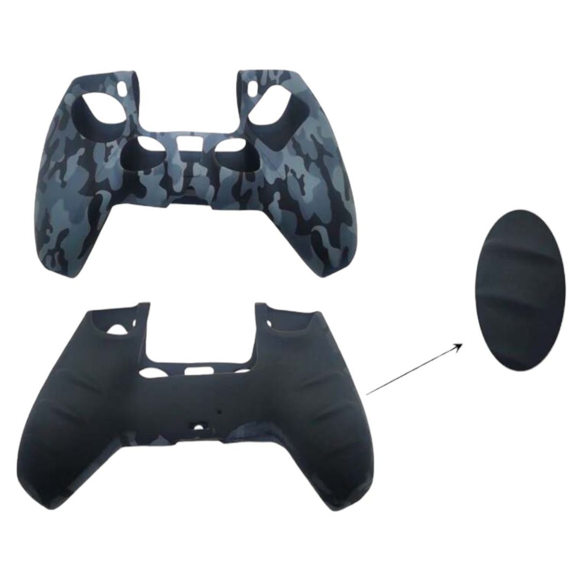 GENERICO - Funda Protectora Silicona Para Mando Ps5 Playstation 5 Camuflaje Azul