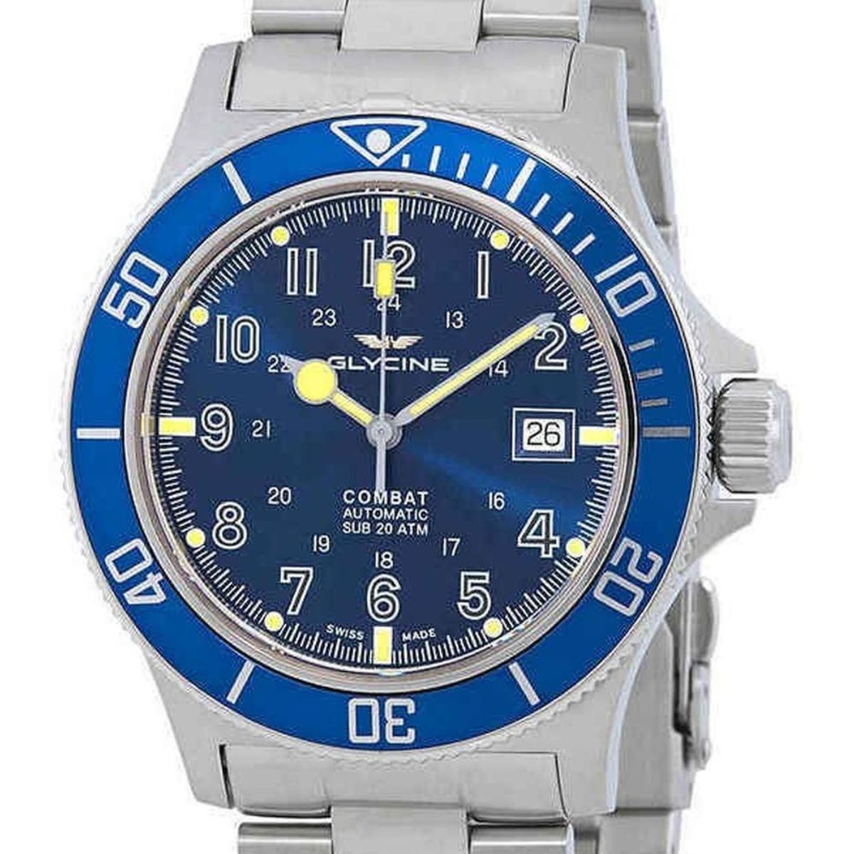 GLYCINE - Reloj Glycine Combat Sub Azul Automatico