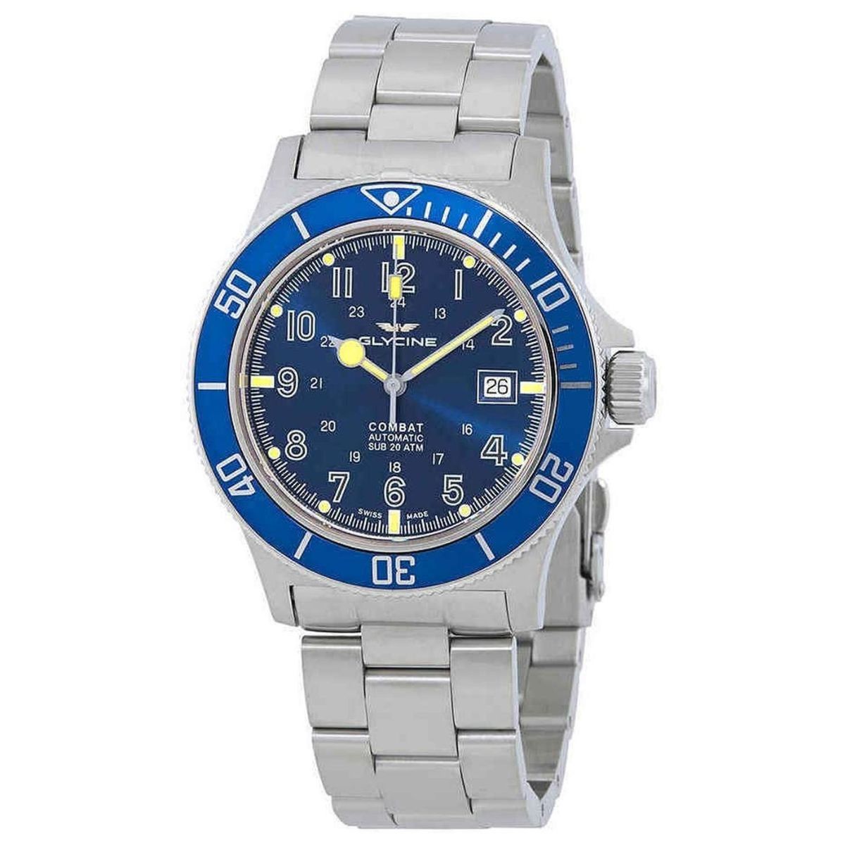 GLYCINE - Reloj Glycine Combat Sub Azul Automatico