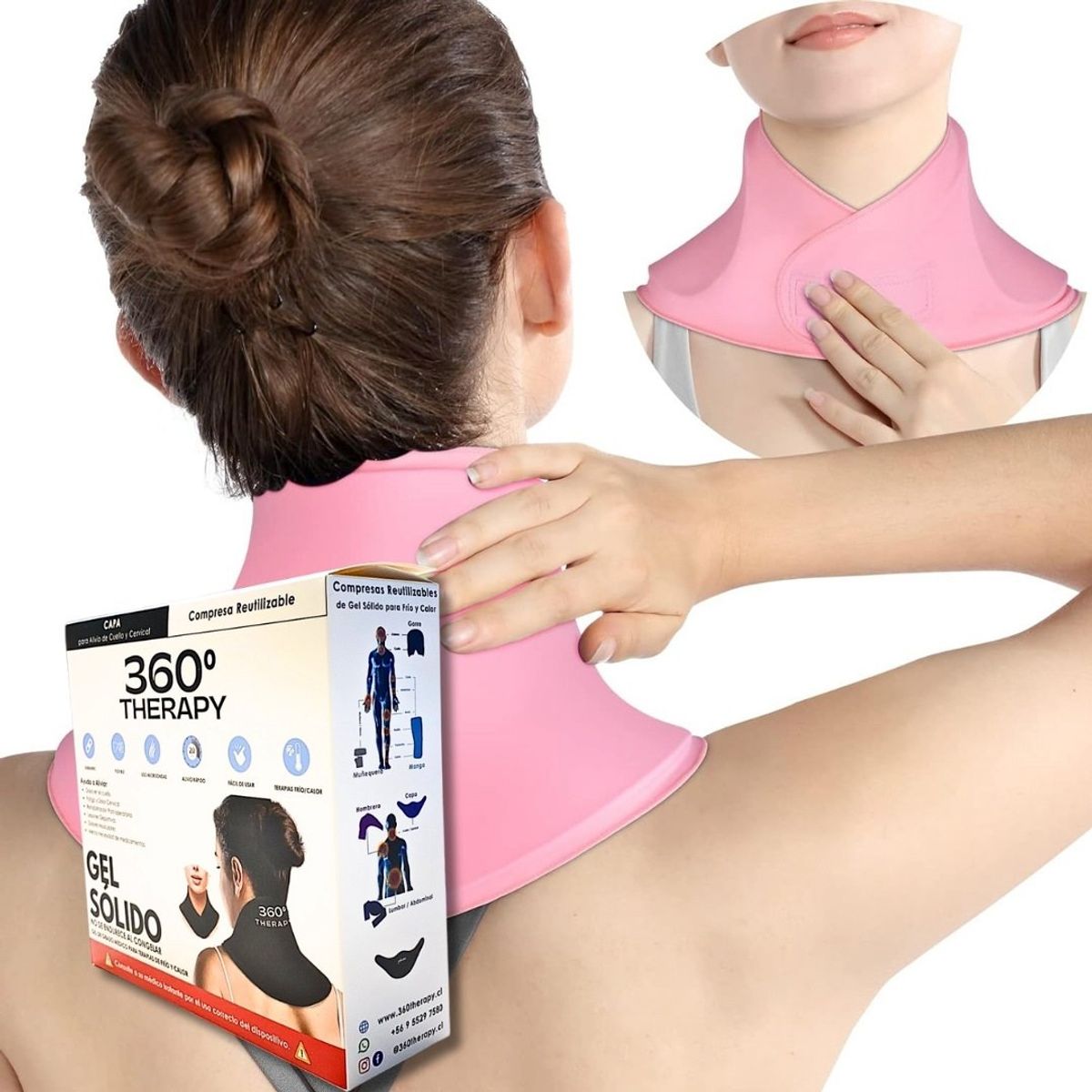 360 THERAPY - Compresa De Gel Sólido para Alivio Cervical y Cuello - 360º THERAPY®