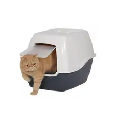 GENERICO - Baño Gato Arenero Cerrada Bandeja Sanitaria Gris