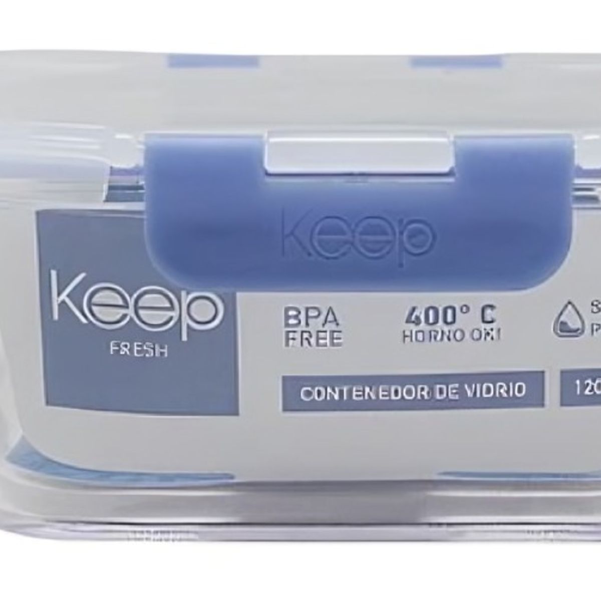 KEEP - HERMETICO CUADRADO 2200ML GLASS KEEP MORADO