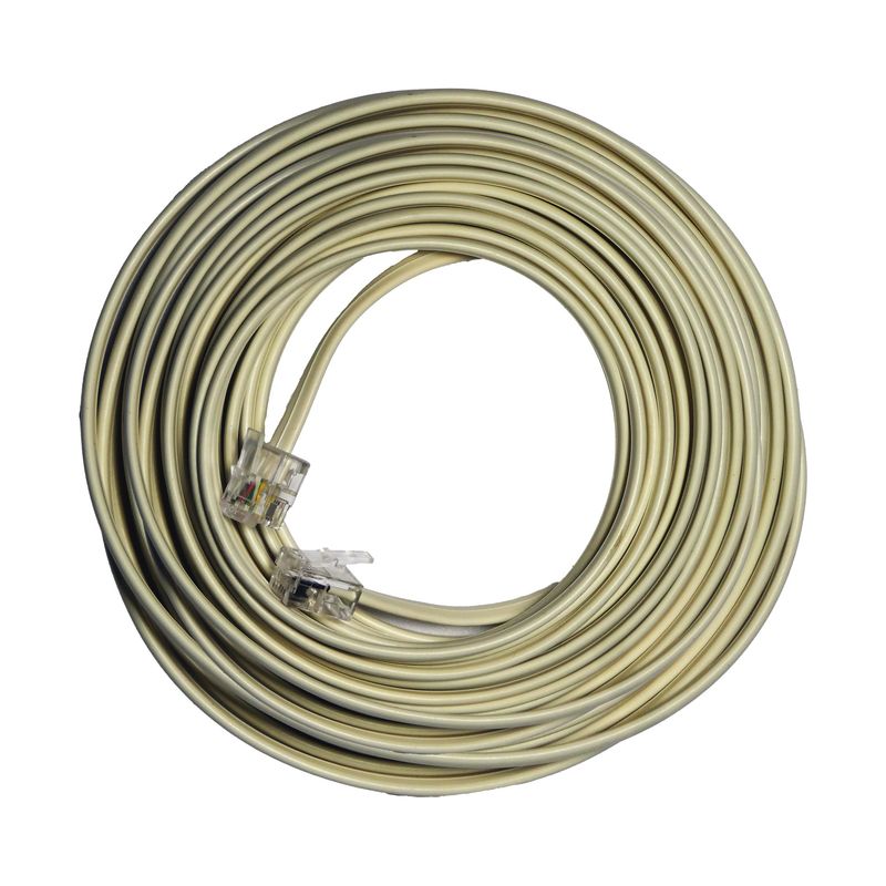 MACROTEL - Cable Extensión De Teléfono marfil macrotel De 15 Metros