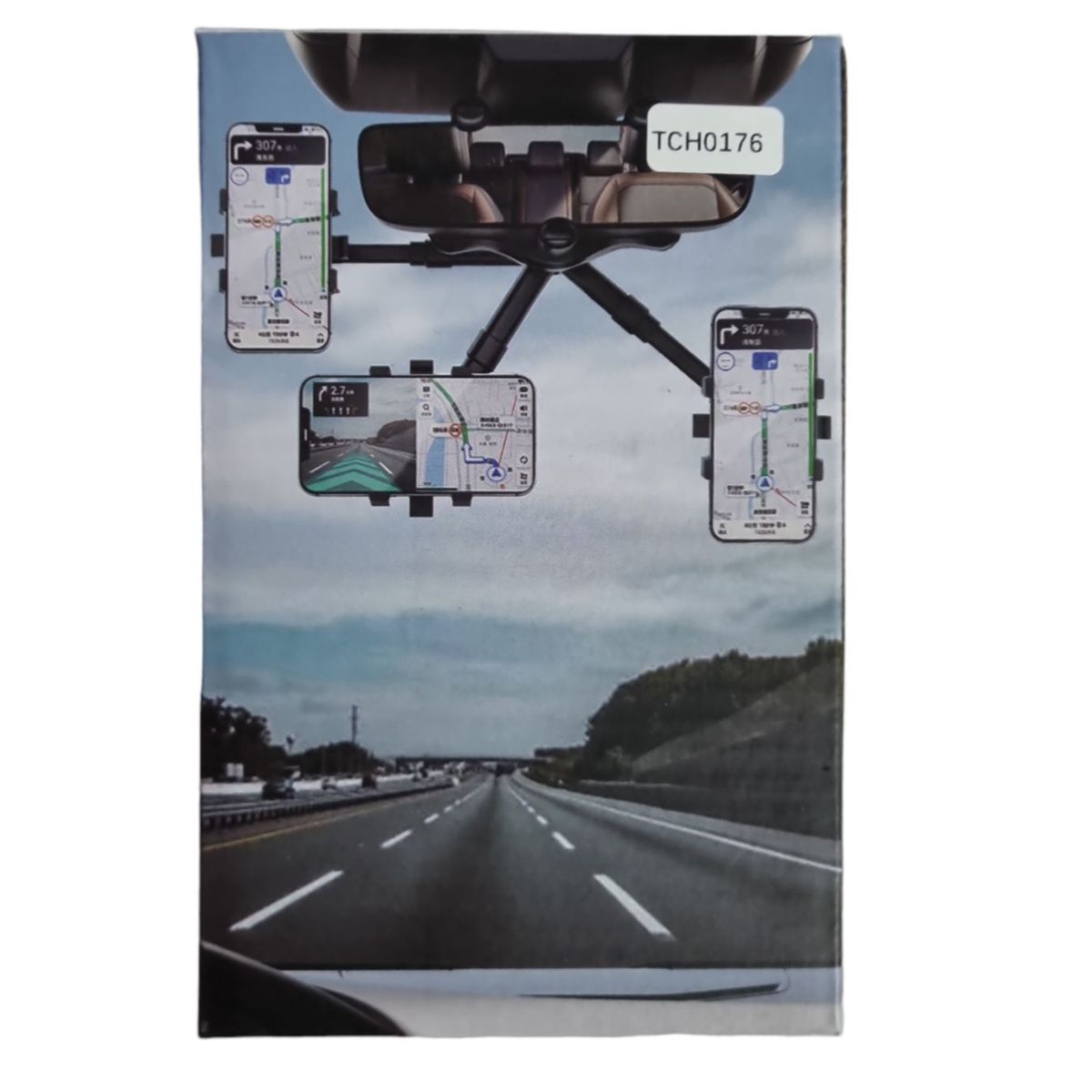 GENERICO - Soporte Para Teléfono Móvil 360 ° Retráctil Para Vehiculo