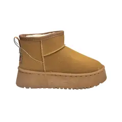 GENERICO - Botín De Nieve Mujer Térmico Forrado Bota Caña Baja Invierno