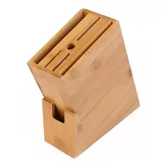 GENERICO - Porta Cuchillos Bambú Soporte Estante Contenedor Cocina