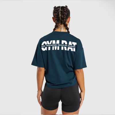 Imagen 2 del producto Polera basic mujer Gym Rat Edicion Limitada Navy