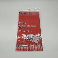 GENERICO - Mantel Plástico Para Mesa Decoración Cumpleaño Fiesta Rojo