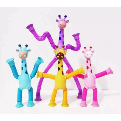 Imagen 2 del producto 4 Piezas De Ventosa Telescópica, Juguete De Jirafa Luz