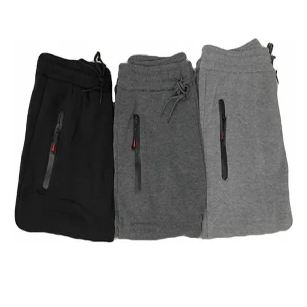 EVERSO - Pack 3 Pantalones Buzo Hombre Algodón Con Polar