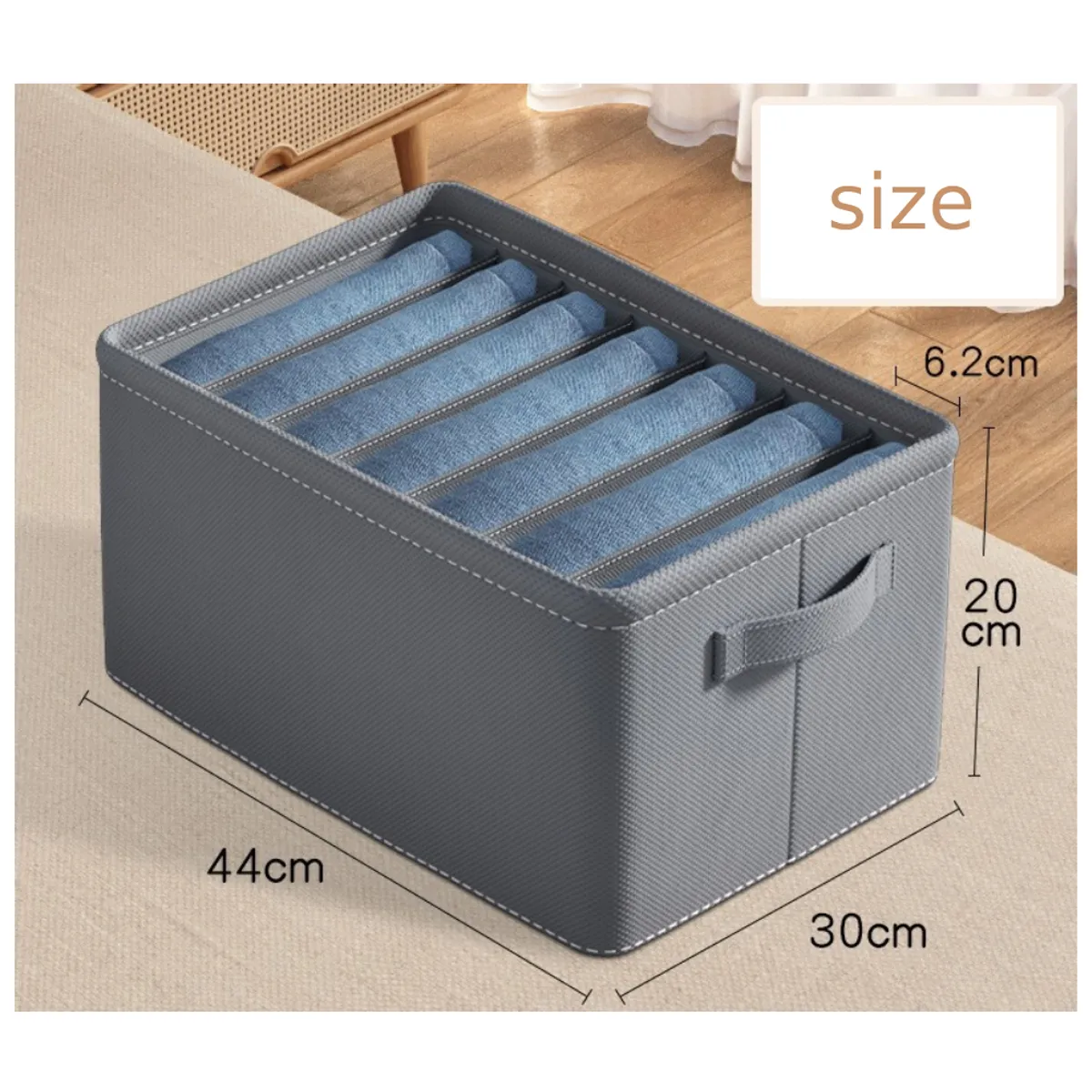 MUNDO MAGIA - 4ud Cajas De Almacenamiento Para Vaqueros Suéter Grueso