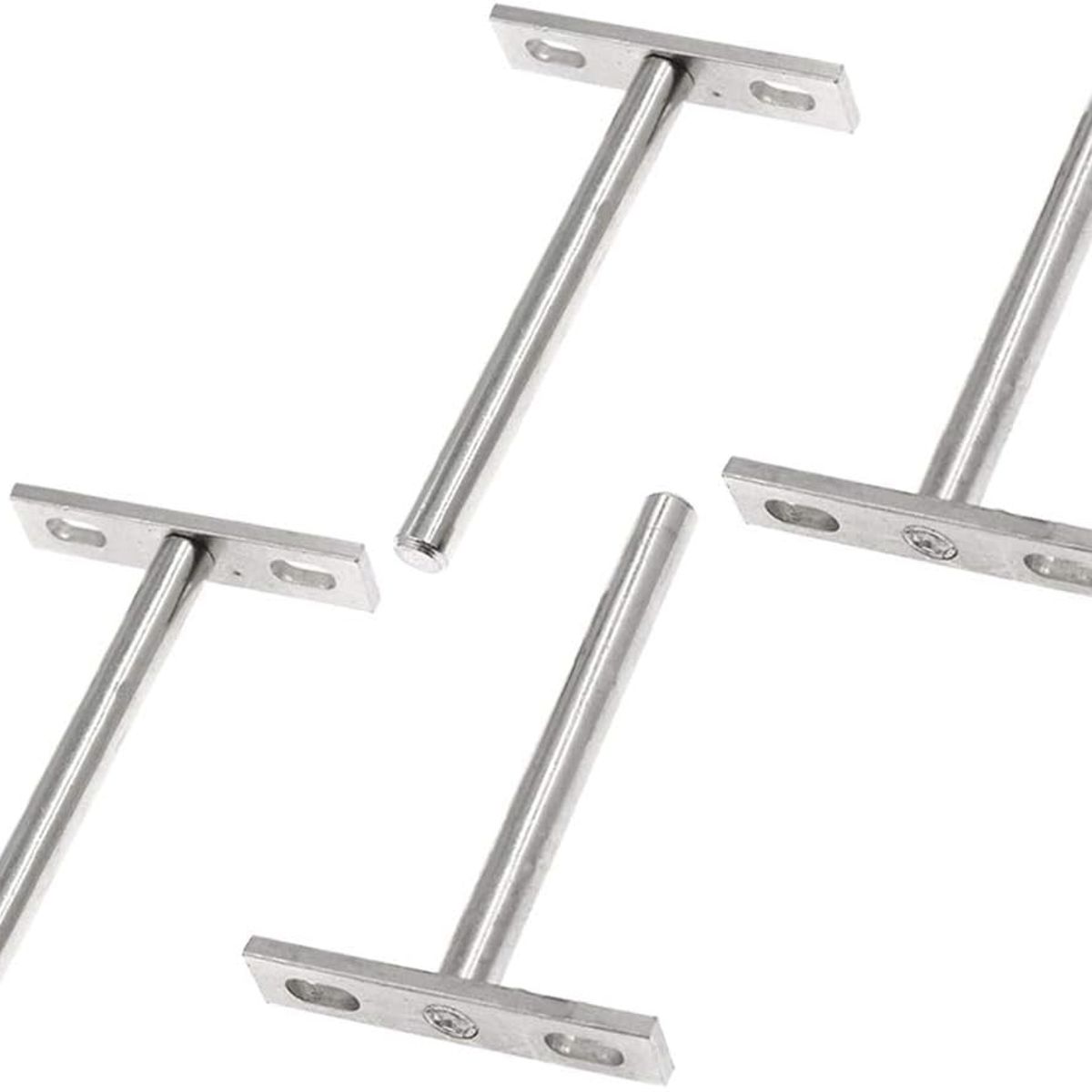 KUANGYE - Soporte Oculto Repisa Flotante 5 Pulgadas 4 Piezas Inox