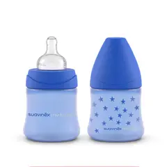 SUAVINEX - PACK MAMADERA 150ML THE BASICS 2UD AZUL