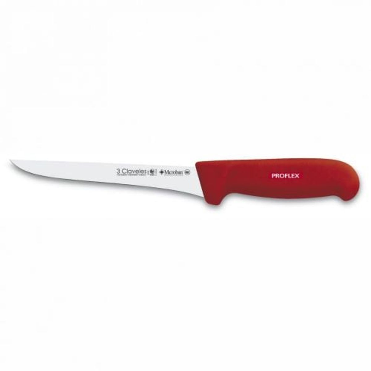 3 CLAVELES - Cuchillo Deshuesador 15 cm Rojo
