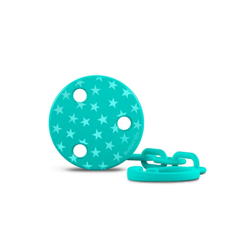 SUAVINEX - BROCHE PINZA DE CHUPETES +0 MESES THE BASICS VERDE