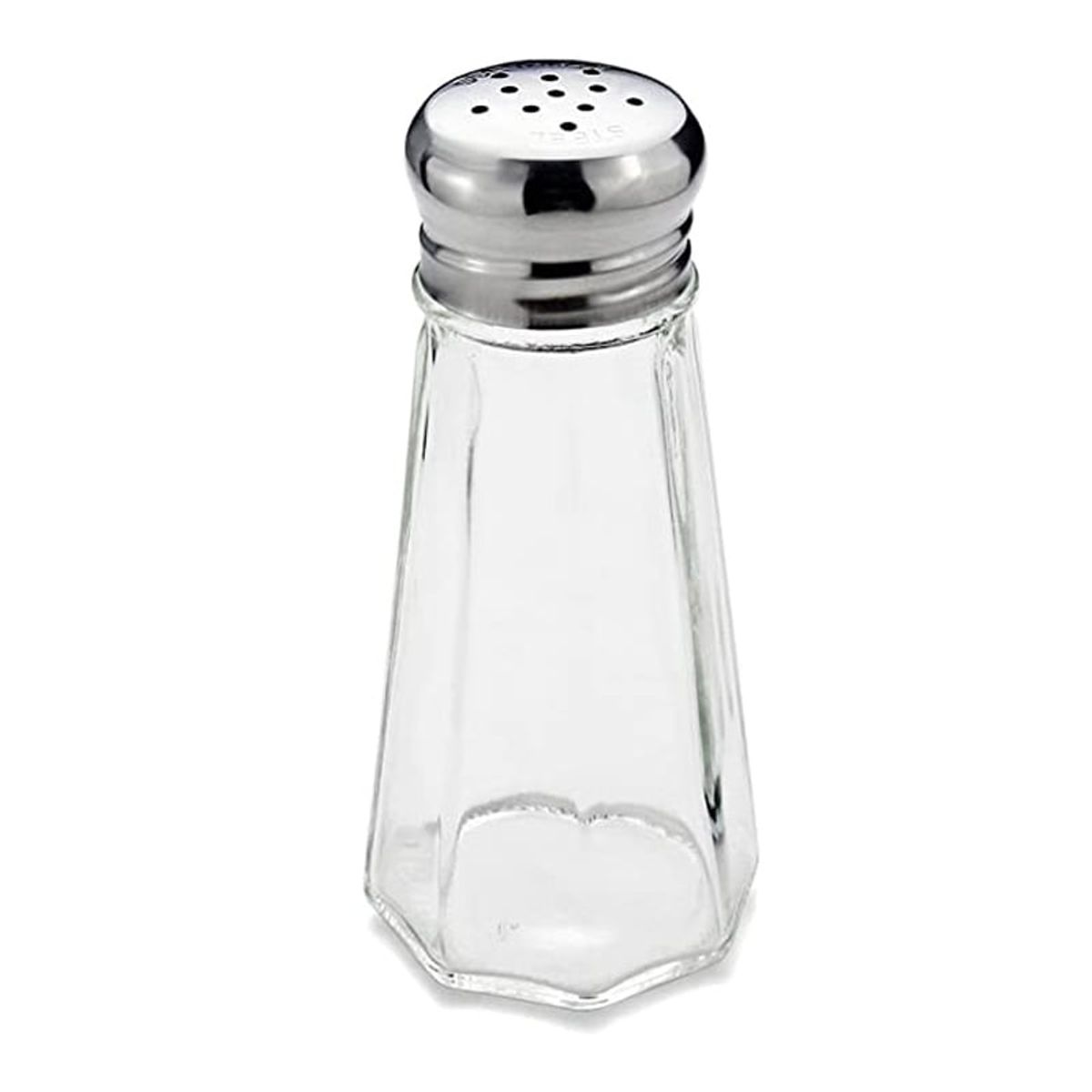 GENERICO - Salero Vidrio 90 Ml Tapa Acero Set 12 pcs