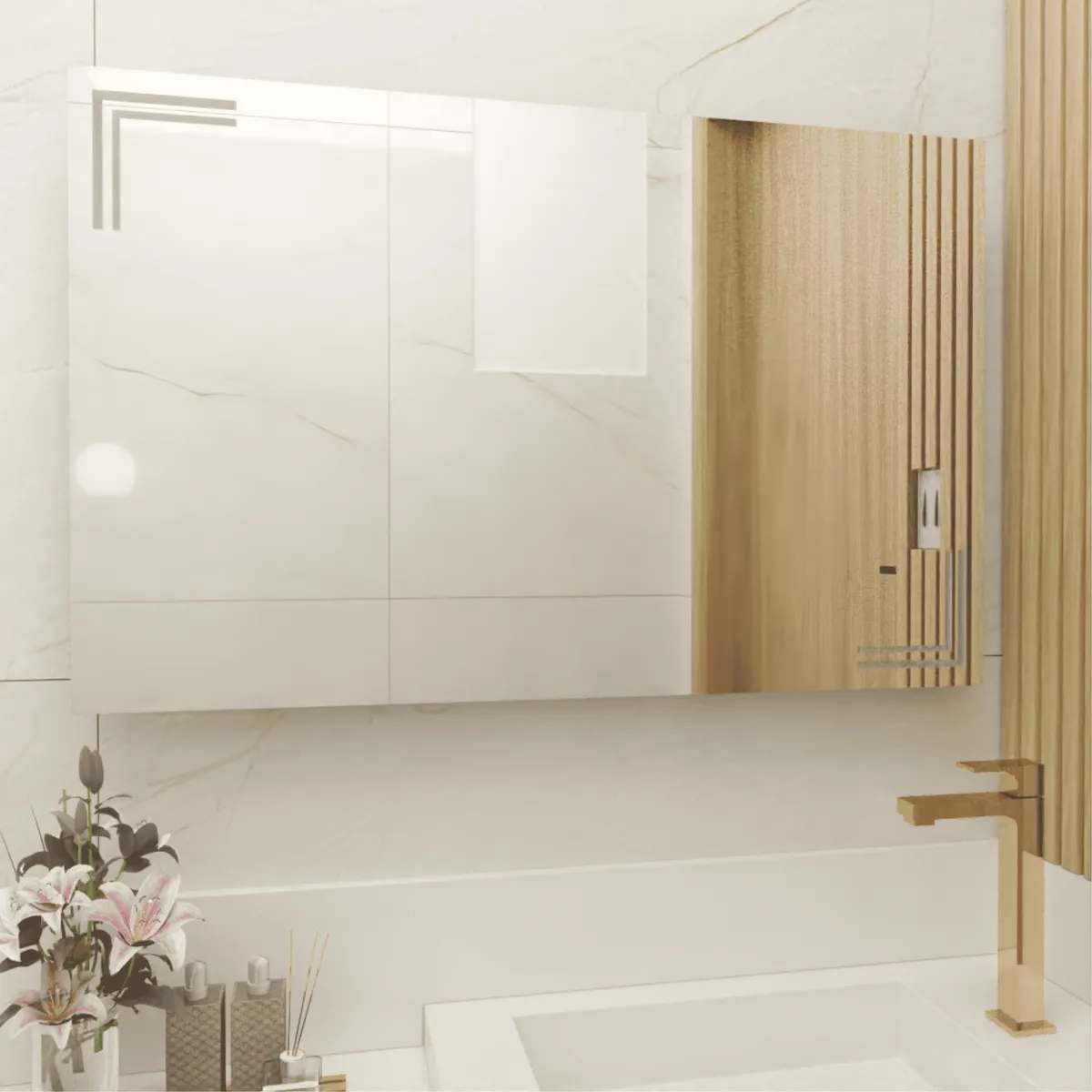 FMFURNITURE - Espejo Rectangular 70x110x1.9 cm