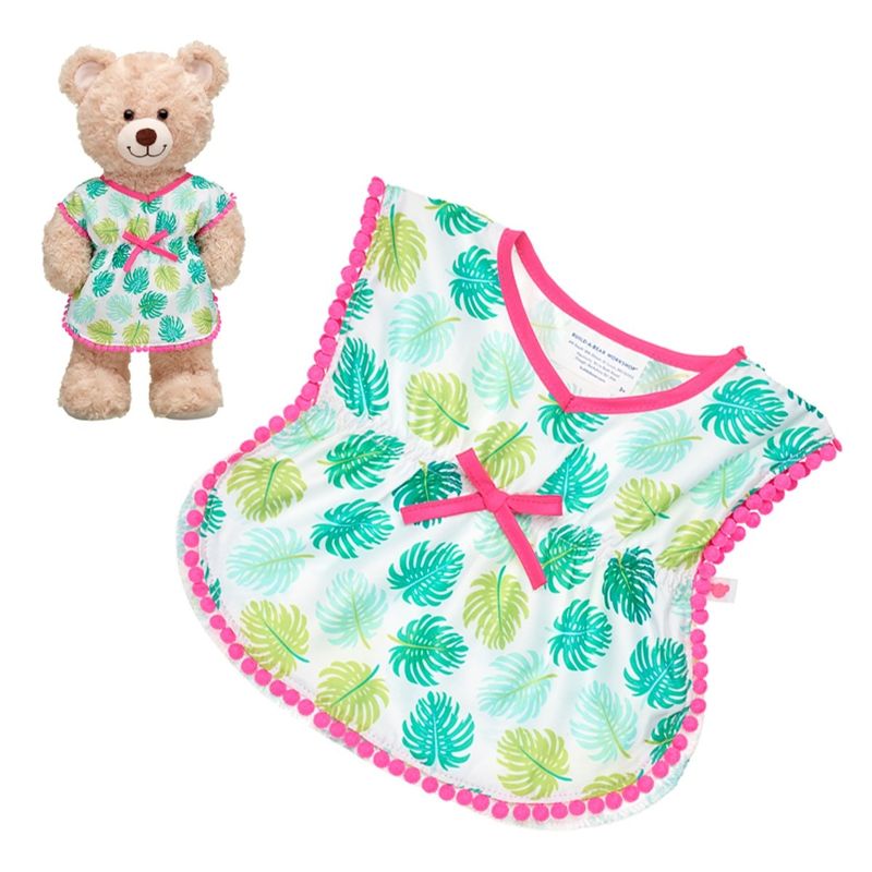 BUILD A BEAR - Salida de baño Build a Bear hojas palmeras para peluches