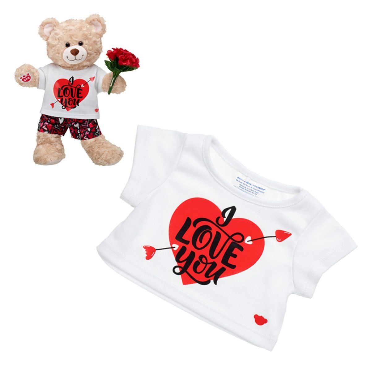 BUILD A BEAR - POLERA I LOVE U BUILD-A-BEAR