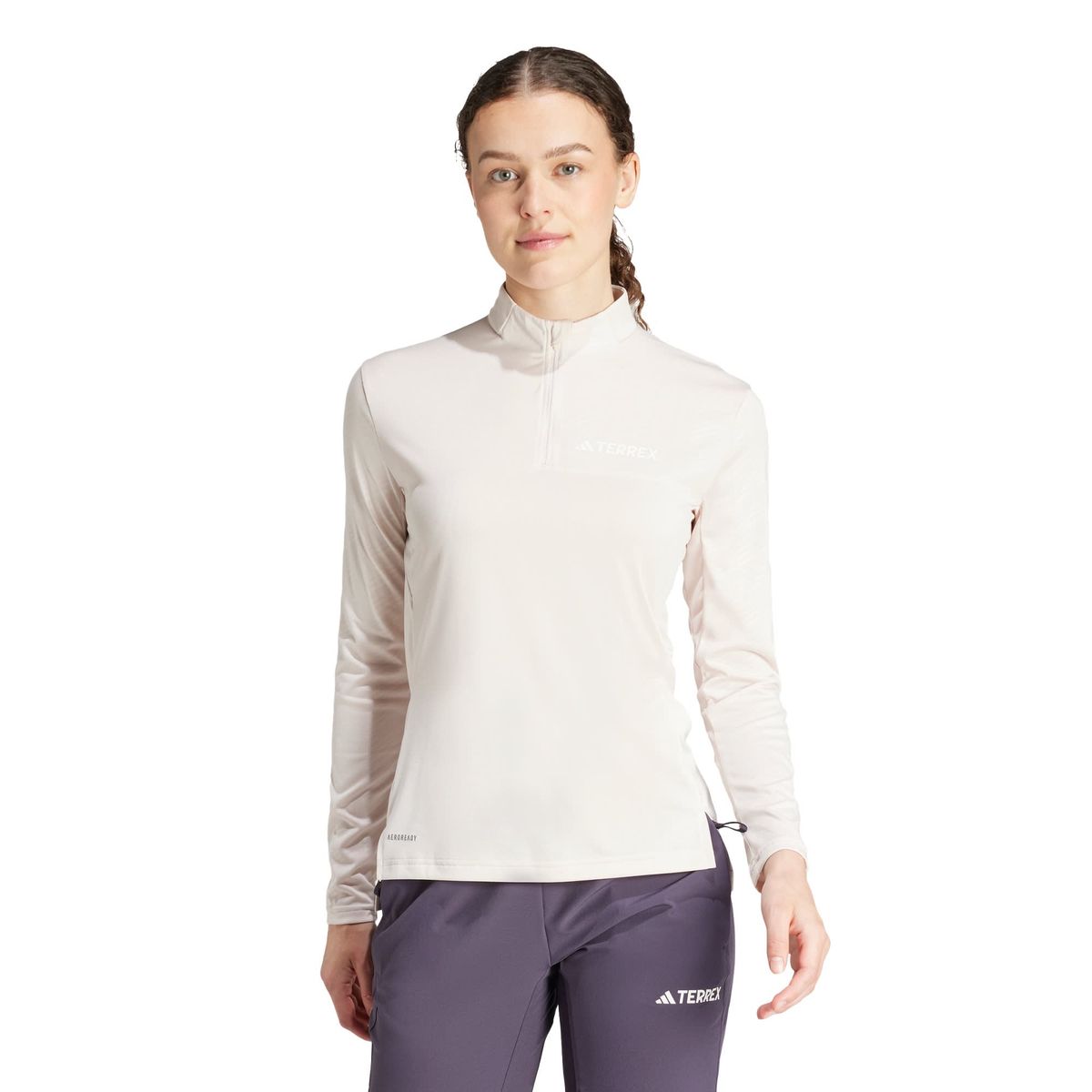 ADIDAS - Polera Manga Larga Medio Cierre Frontal Terrex Multi