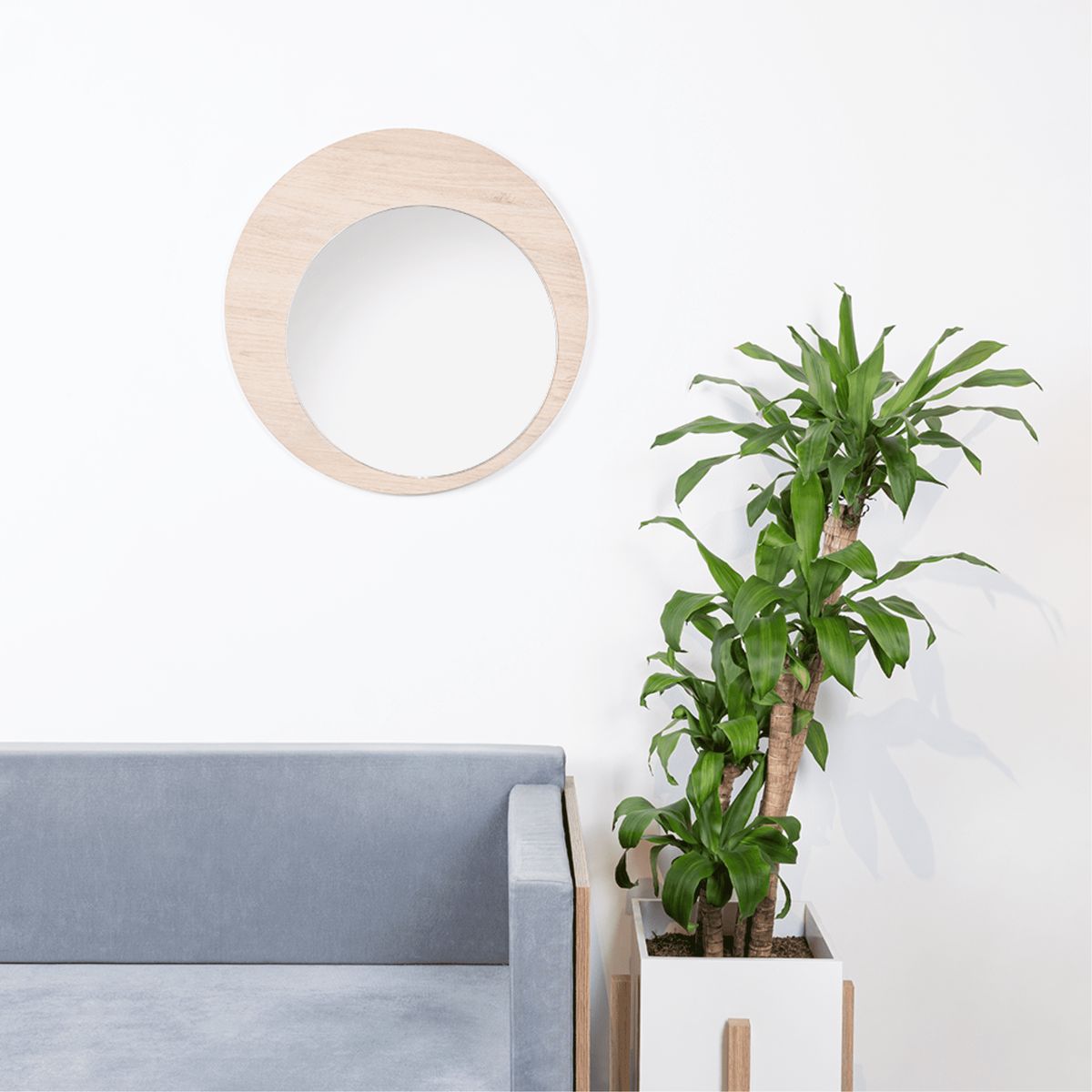 FMFURNITURE - Espejo Ovalado 60x60x1.9 cm…