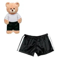 BUILD A BEAR - Short deportivo negro para peluche