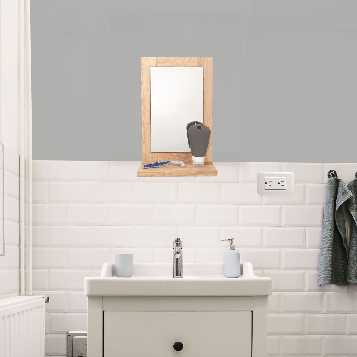 FMFURNITURE - Espejo Rectangular 35x23x10 cm…