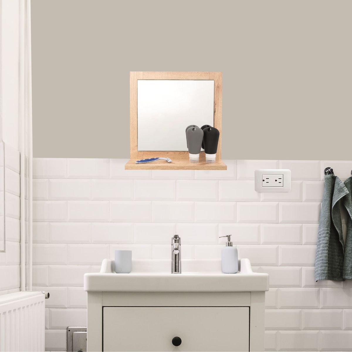 FMFURNITURE - Espejo Cuadrado 35x35x10 cm