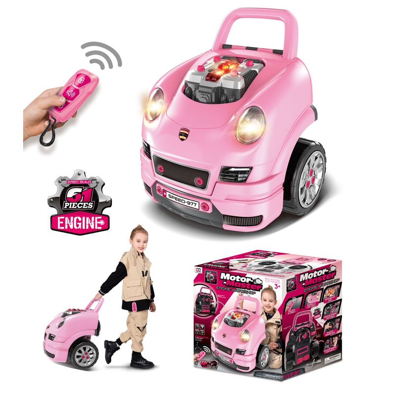 GENERICO - Taller Mecanico De Juguete Rosa