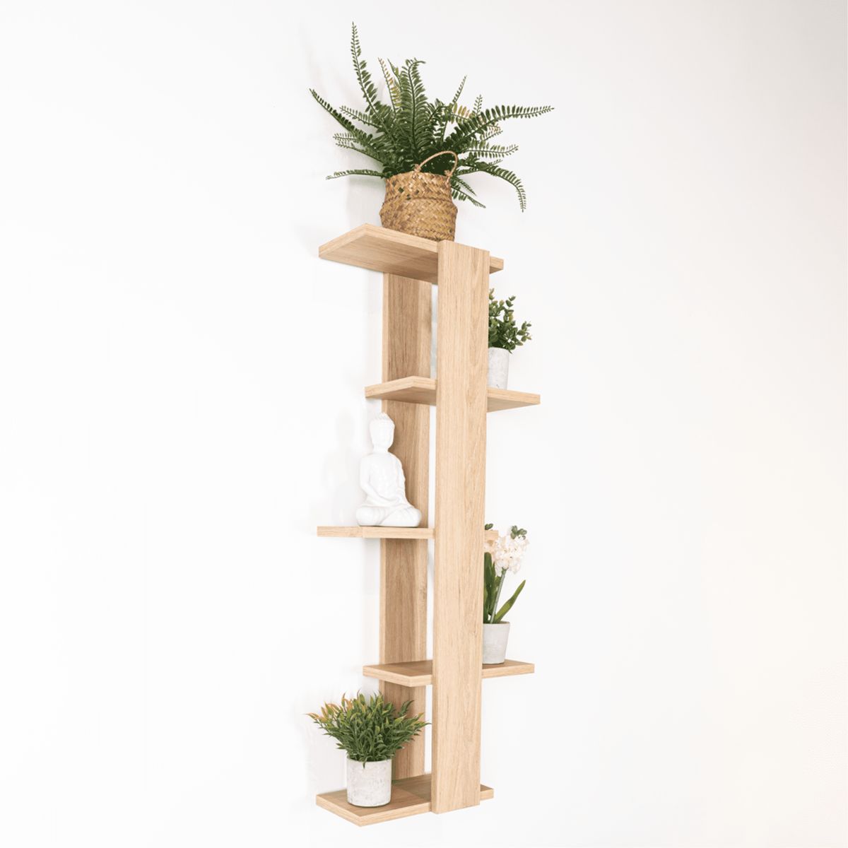 FMFURNITURE - Repisa Alta Fm-028C - Cafe Claro