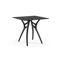 ROCA NEGRA - Mesa IVY 77x77 Terrazo 3 pata Negra
