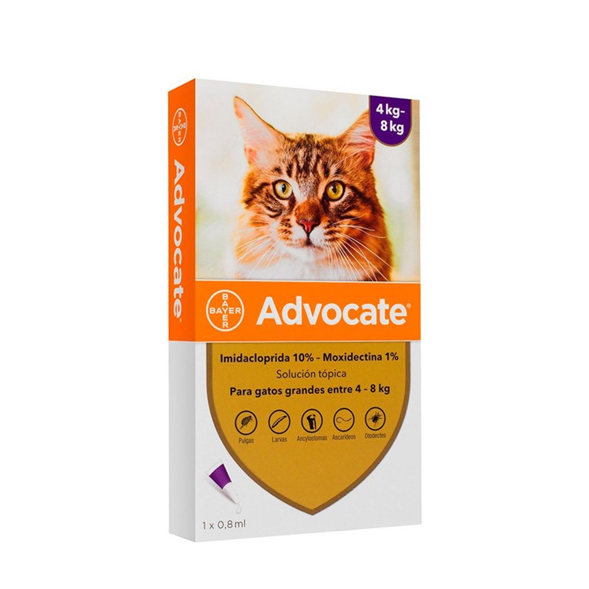 ELANCO - Antiparasitario Advocate Pipeta Para Gato De 4 a 8 Kg