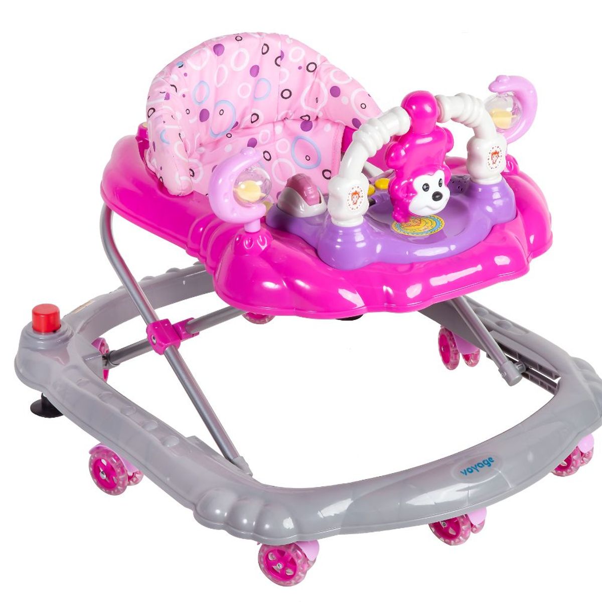VOYAGE - Andador Con Freno Monkey Pink