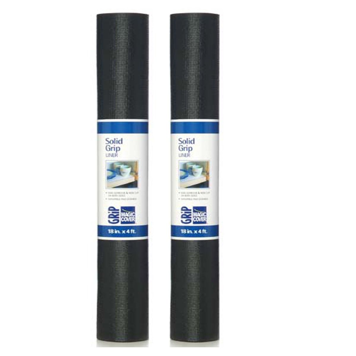CONTACT - Pack 2 Rollos Vinilo Antideslizante Negro 45x122cm 04F-187110