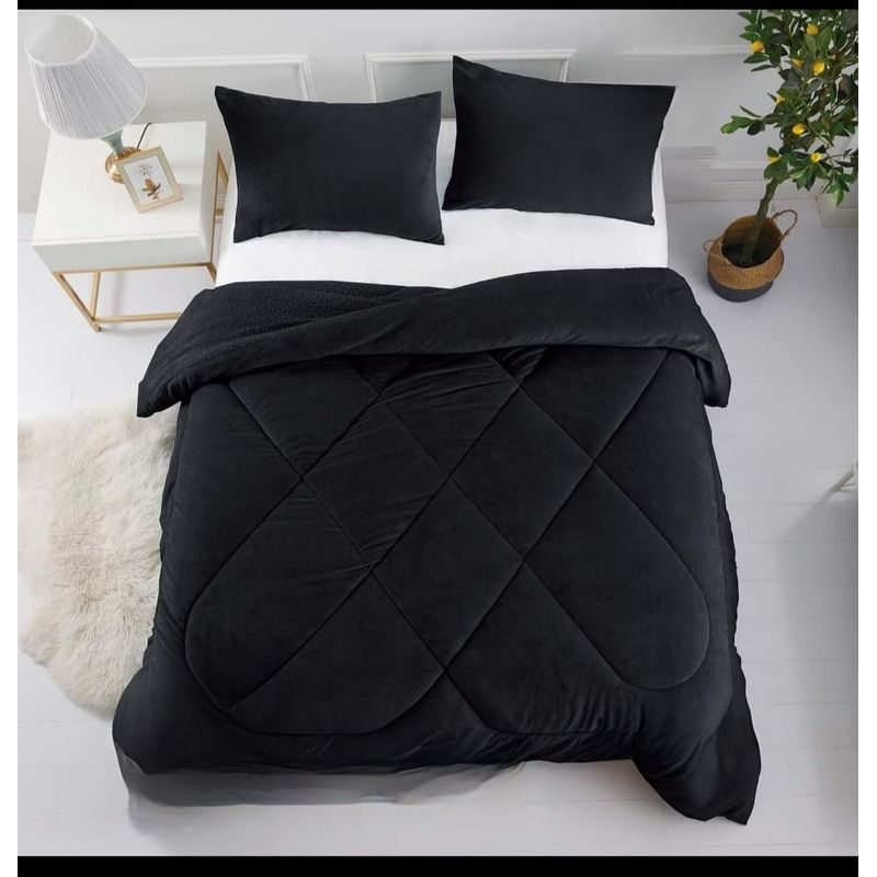 GENERICO - COBERTOR CUBRECAMA PLUMÓN PLUSH CHIPORRO INVIERNO 2.0 PLAZAS
