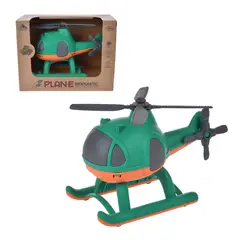 ANSALDO - Helicoptero De 17 Cm Material Reciclado - Verde