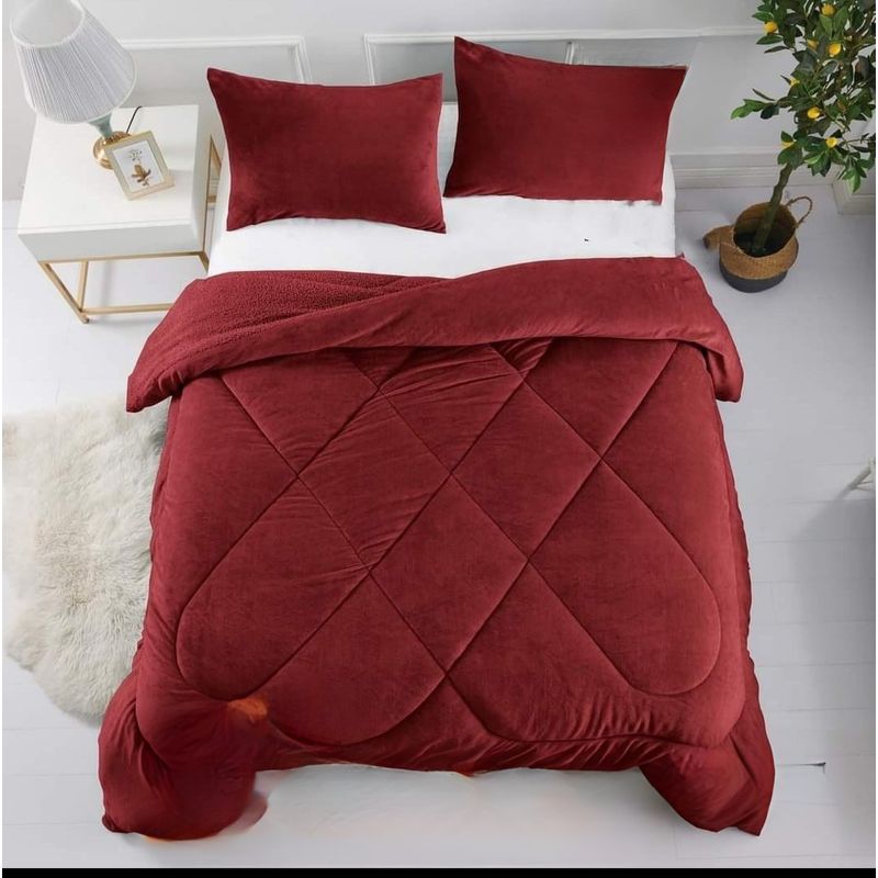 GENERICO - COBERTOR CUBRECAMA PLUMÓN PLUSH CHIPORRO INVIERNO 2.0 PLAZAS